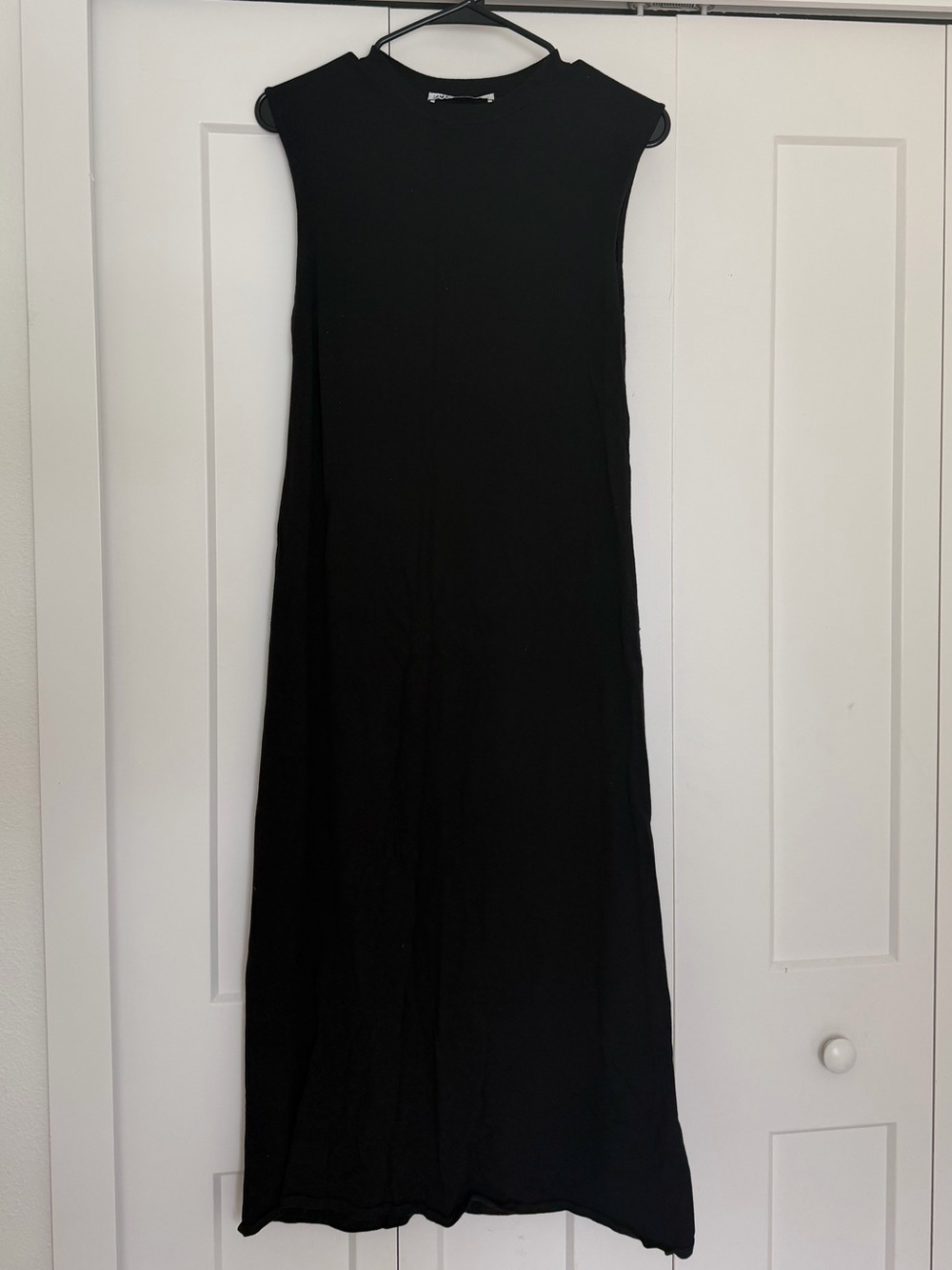 ZARA Sleeveless Black Maxi Dress - Classic Minimalist